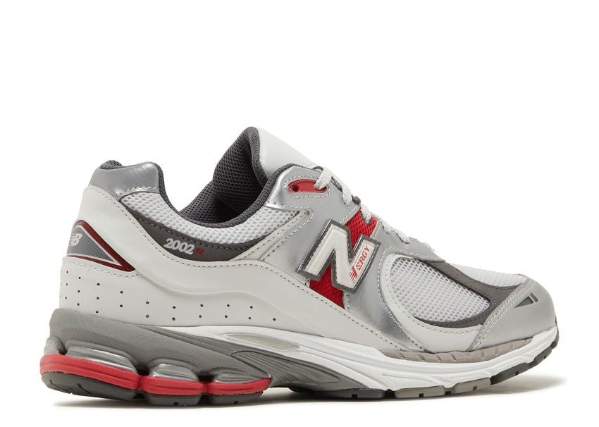 New Balance 2002R Silver Metallic Team Red