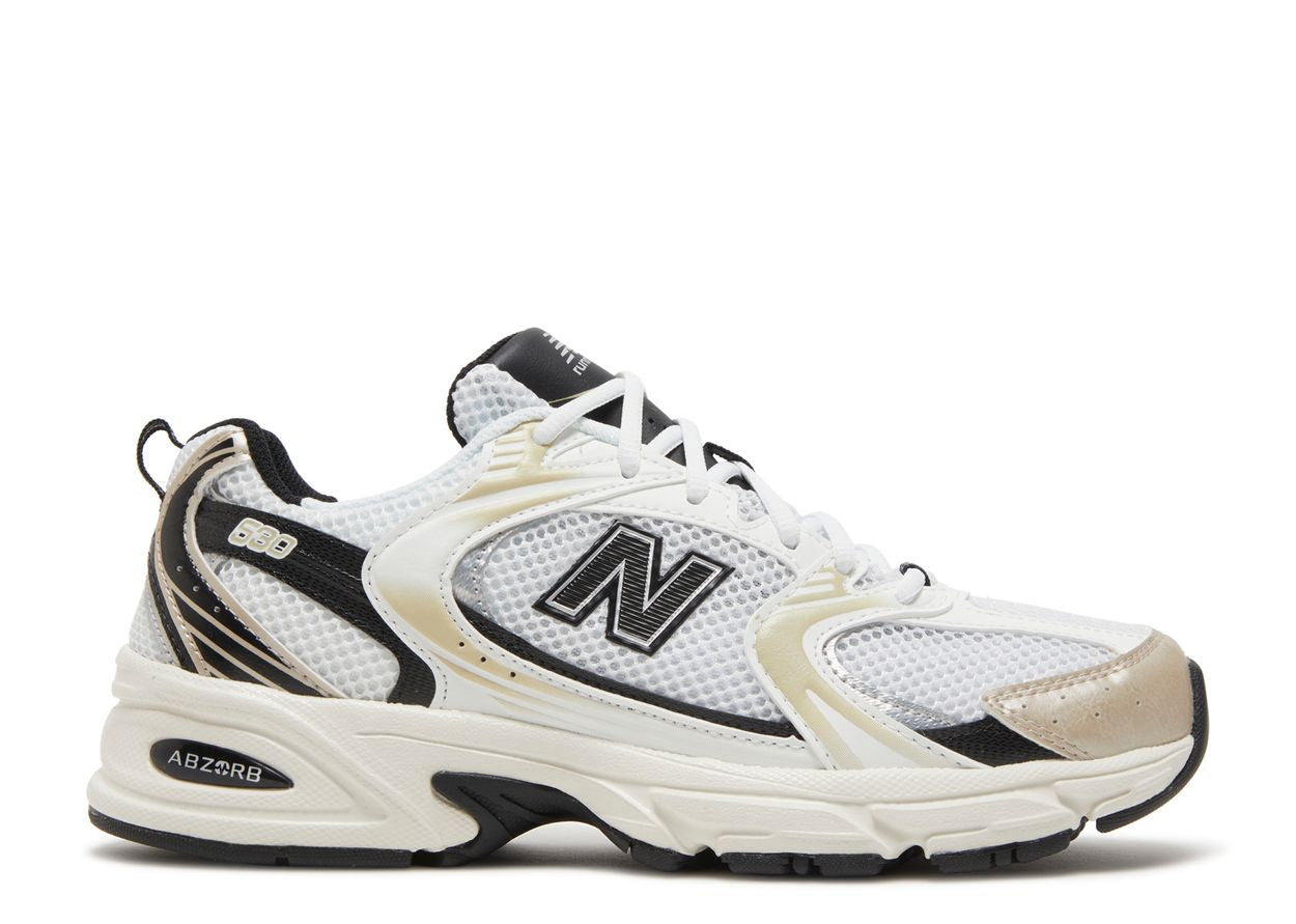 New Balance 530 White Light Gold Metallic