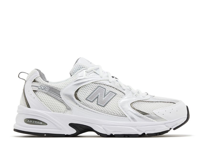 New Balance 530 White Silver Metallic