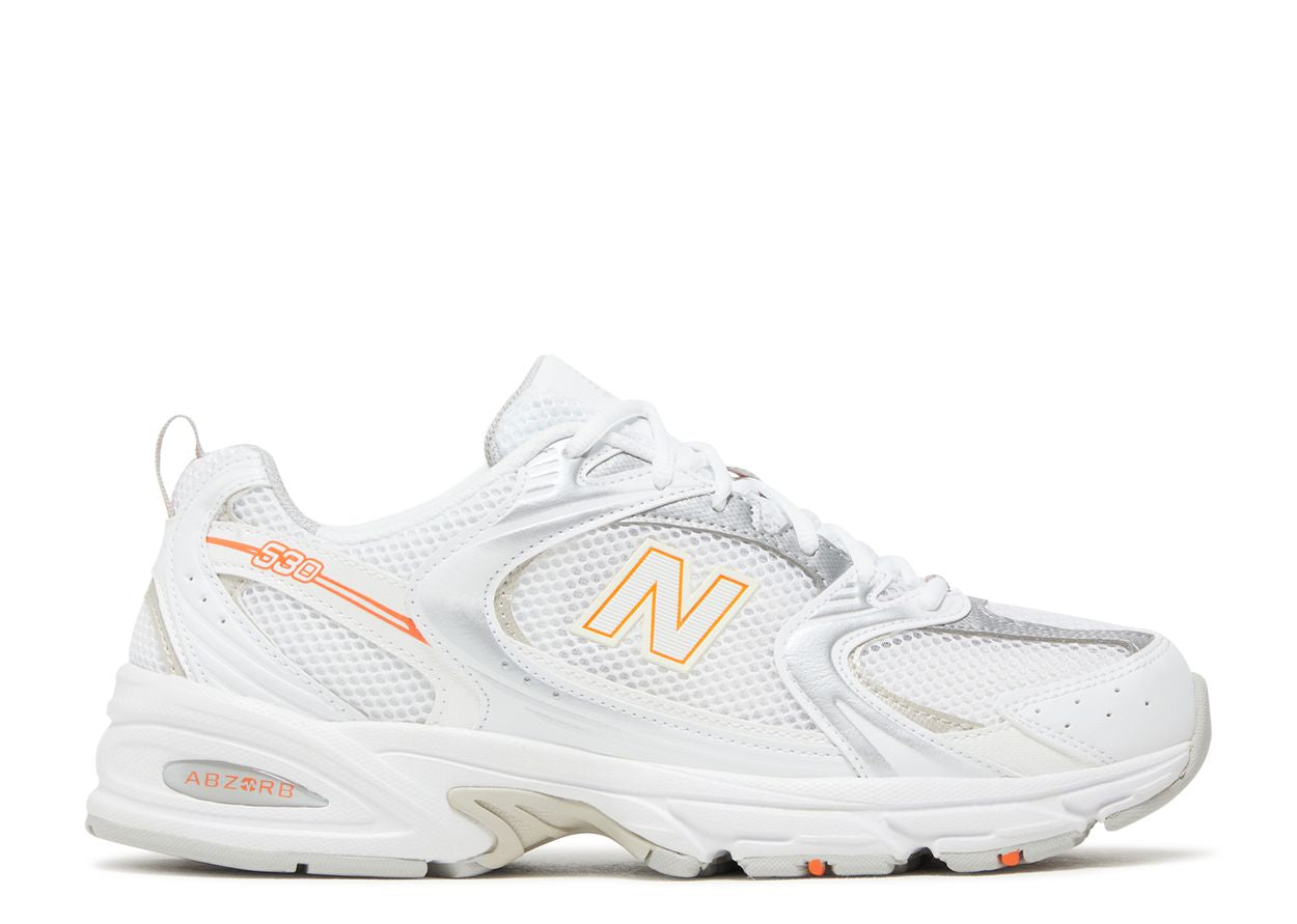 New Balance 530 White Silver Retro Orange