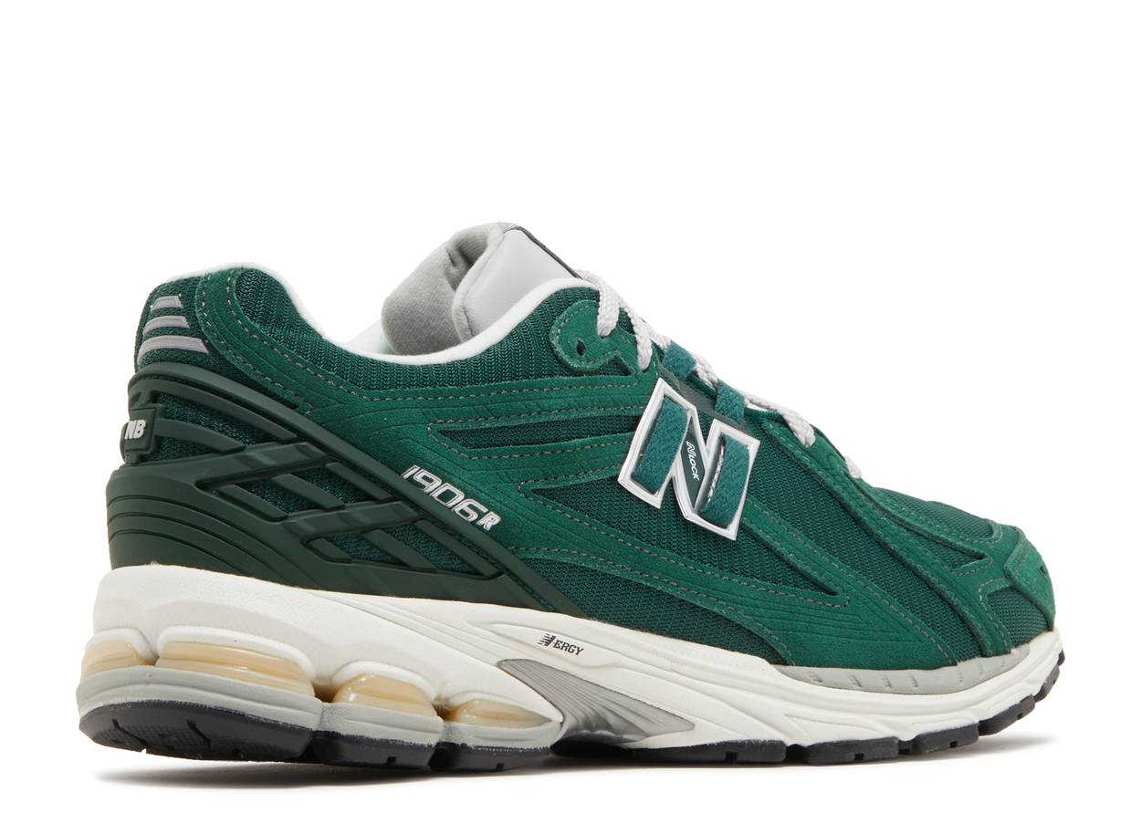 New Balance 1906R Green Suede Metallic Silver